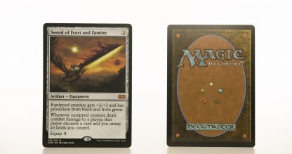 Sword of Feast and Famine 2XM Double Masters hologram mtg proxy magic the gathering tournament proxies GP FNM available