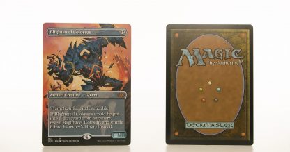Blightsteel Colossus extended art 2XM Double Masters hologram mtg proxy magic the gathering tournament proxies GP FNM available