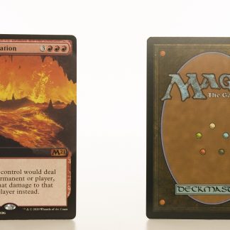 Fiery Emancipation extended art core set 2021 M21 hologram mtg proxy magic the gathering tournament proxies GP FNM available