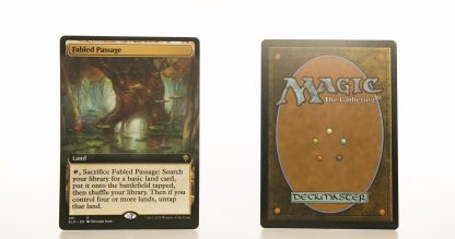 Fabled Passage (extended art) ELD Throne of Eldraine hologram mtg proxy magic the gathering tournament proxies GP FNM available