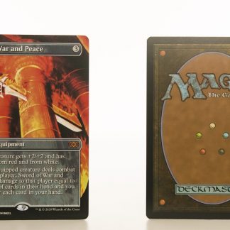 Sword of War and Peace Extended Art 2XM Double Masters hologram mtg proxy magic the gathering tournament proxies GP FNM available
