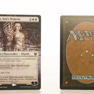 Elspeth, Sun's Nemesis extended art THB Theros beyond death hologram mtg proxy magic the gathering tournament proxies GP FNM available