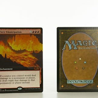 Fiery Emancipation extended art core set 2021 M21 foil mtg proxy magic the gathering tournament proxies GP FNM available