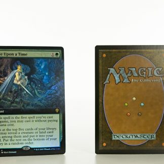 Once upon a Time (extended art) ELD Throne of Eldraine foil mtg proxy magic the gathering tournament proxies GP FNM available
