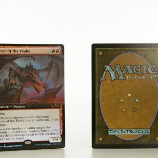 Terror of the Peaks extended art core set 2021 M21 foil mtg proxy magic the gathering tournament proxies GP FNM available