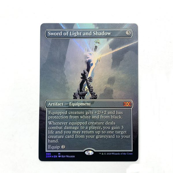 Sword of Light and Shadow extended art 2XM Double Masters foil German black core mtg magic the gathering proxy for FNM GP tournament