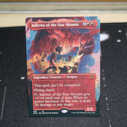 Inferno of the Star Mounts extended art Adventures in the Forgotten Realms (AFR) mtg proxy for GP FNM magic the gathering tournament proxies