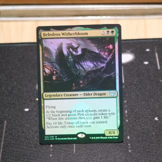 Beledros Witherbloom basic art STX Strixhaven: School of Mages foil German black core mtg magic the gathering proxy for FNM GP tournament