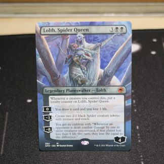Lolth, Spider Queen extended art Adventures in the Forgotten Realms (AFR) mtg proxy for GP FNM magic the gathering tournament proxies