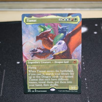 Tiamat extended art Adventures in the Forgotten Realms (AFR) mtg proxy for GP FNM magic the gathering tournament proxies