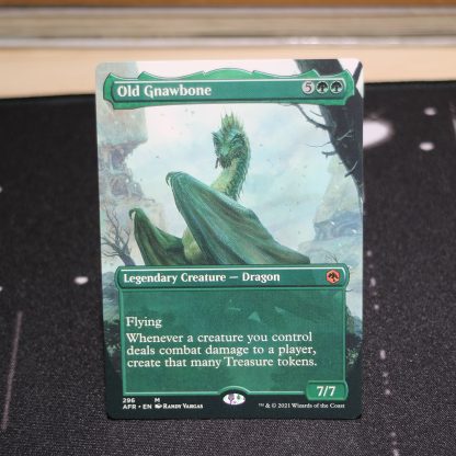 Old Gnawbone extended art Adventures in the Forgotten Realms (AFR) mtg proxy for GP FNM magic the gathering tournament proxies
