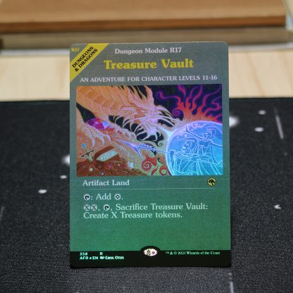 Treasure Vault Adventures in the Forgotten Realms (AFR) foil German black core mtg magic the gathering proxy for FNM GP tournament