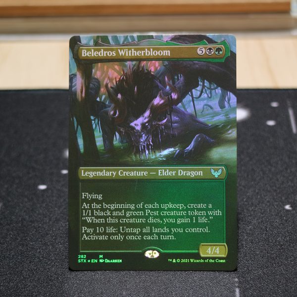 Beledros Witherbloom extended art STX Strixhaven: School of Mages foil German black core mtg magic the gathering proxy for FNM GP tournament