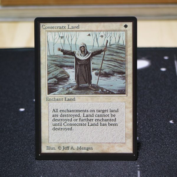 Consecrate Land B Limited Edition Beta (LEB) mtg proxy for GP FNM magic the gathering tournament proxies