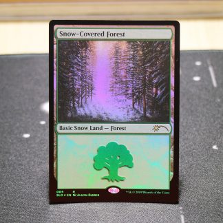 Snow-Covered Forest Secret Liar Drop (SLD) foil mtg proxy for GP FNM magic the gathering tournament proxies