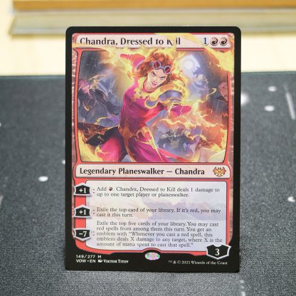 Chandra, Dressed to Kill #149 Innistrad: Crimson Vow (VOW) hologram mtg proxy for GP FNM magic the gathering tournament proxies