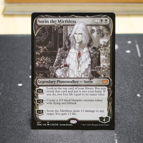 Sorin the Mirthless No. 297 Innistrad: Crimson Vow (VOW) hologram mtg proxy for GP FNM magic the gathering tournament proxies