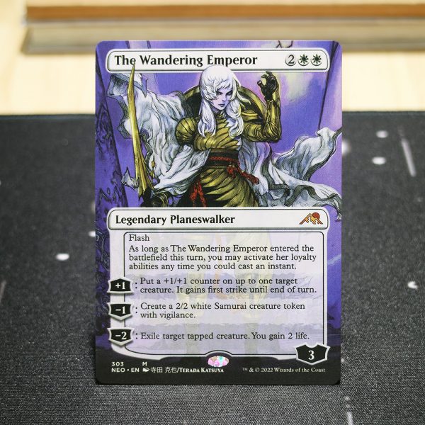 The Wandering Emperor #303 Kamigawa: Neon Dynasty (NEO) hologram mtg proxy for GP FNM magic the gathering tournament proxies