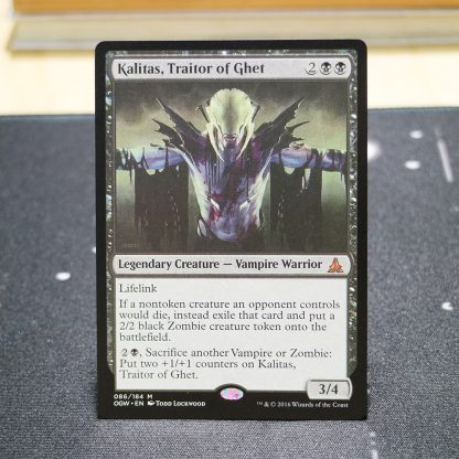 Kalitas, Traitor of Ghet Oath of the Gatewatch (OGW) hologram mtg proxy for GP FNM magic the gathering tournament proxies