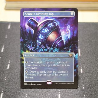 Sensei's Divining Top #398 Double Masters 2022 (2X2) hologram mtg proxy for GP FNM magic the gathering tournament proxies
