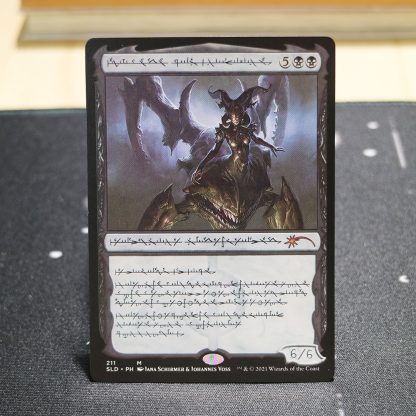 Sheoldred, Whispering One Secret Liar Drop (SLD) hologram mtg proxy for GP FNM magic the gathering tournament proxies