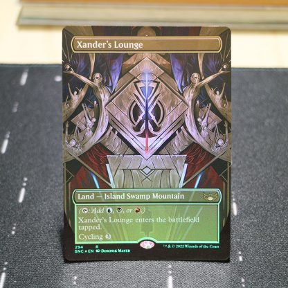 Xander's Lounge #294 Streets of New Capenna (SNC) foil mtg proxy for GP FNM magic the gathering tournament proxies