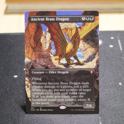 Ancient Brass Dragon #367 Streets of New Capenna (SNC) hologram mtg proxy for GP FNM magic the gathering tournament proxies