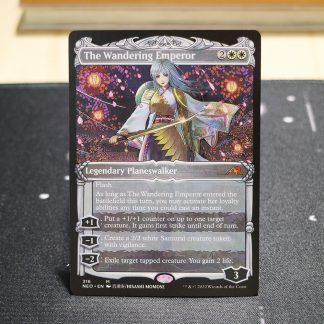 The Wandering Emperor #316 Kamigawa: Neon Dynasty (NEO) hologram mtg proxy for GP FNM magic the gathering tournament proxies