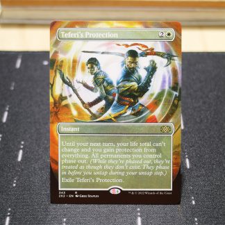 Teferi's Protection #343 Double Masters 2022 (2X2) hologram mtg proxy for GP FNM magic the gathering tournament proxies