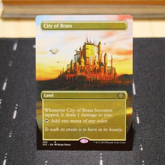 City of Brass #403 Double Masters 2022 (2X2) hologram mtg proxy for GP FNM magic the gathering tournament proxies