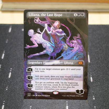liliana, the last hope #333 English Double Masters 2022 (2X2) hologram mtg proxy for GP FNM magic the gathering tournament proxies