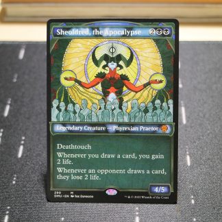 Sheoldred, the Apocalypse #290 Dominaria United (DMU) hologram mtg proxy for GP FNM magic the gathering tournament proxies