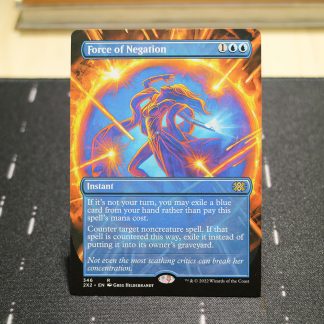 Force of Negation #346 Double Masters 2022 (2X2) hologram mtg proxy for GP FNM magic the gathering tournament proxies