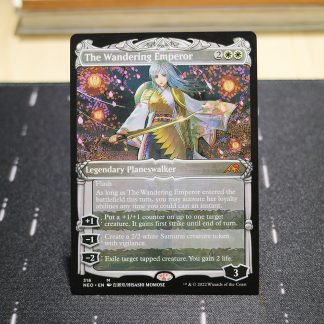 The Wandering Emperor #316 Kamigawa: Neon Dynasty (NEO) hologram mtg proxy for GP FNM magic the gathering tournament proxies